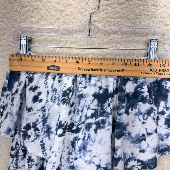 Japna Maxi Dress Women Size Medium Strapless Ruffle Tie Dye Tassel Boho Beach - Picture 3 of 12